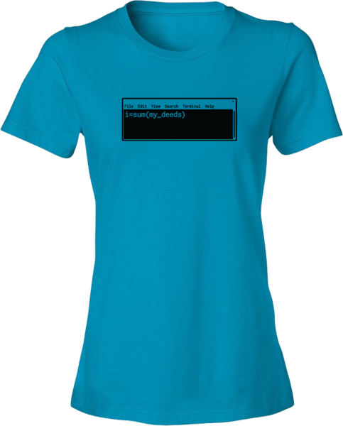 I Am The Sum Of My Deeds - Women's